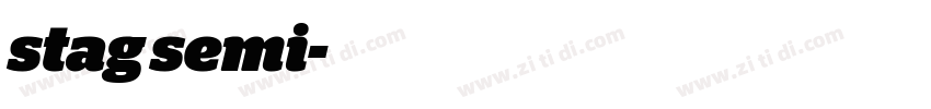 stag semi字体转换